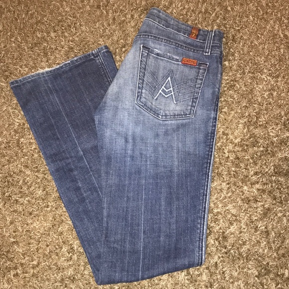 7 For All Mankind Jeans Size 28 Inseam 33 inches - Picture 2 of 7